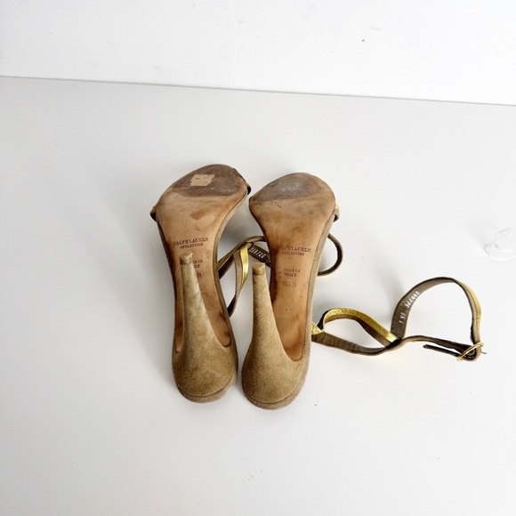 Ralph Lauren Collection purple label strappy high heel pointed toe size 9.5 - Picture 7 of 8